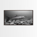 Trout, Fly Fishing Art, Rustic Decor, Coastal Wall Art, Lake Tahoe Art, Fishing Art, Nautical Painting, Framed Canvas Print