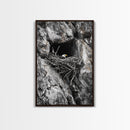 Bald eagle, wildlife art, bird wall art, framed canvas print, nature decor, mountain painting, eagle nest, rustic wall art, cabin decor