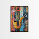 Abstract Pipe Art, graffiti wall art, Moroccan wall art, bold color print, geometric wall art, framed canvas print, modern decor, contemporary art