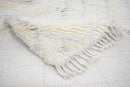 Handmade 4x6 Ivory Moroccan Design Wool Area Rug