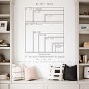 Acrylic Yearly Calendar | Horizontal Madi Style