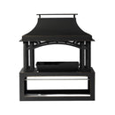 Alora 40-Inch Outdoor Steel Wood-Burning Backyard Fireplace Fire Pit (SAK45758)
