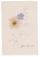 Thank You - Verbena Pressed Floral Stationery
