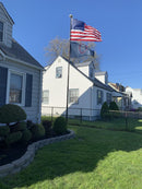 Telepatriot 400 Lumen Solar Flagpole Light - 48 LED Orbital System