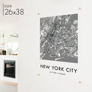 Clear Acrylic New York City Street Map