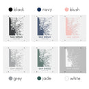 Clear Acrylic San Diego City Street Map