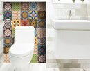 7" X 7" Auguri Geo Peel and Stick Removable  Tiles