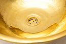 Handcrafted Engraved Brass Vessel Sink