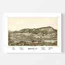 Vintage Map of Bristol, Vermont 1889