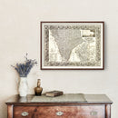 Vintage Map of New York City, New York 1836