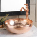One-Handle Copper Bathroom Vessel Faucet