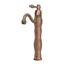 One-Handle Copper Bathroom Vessel Faucet