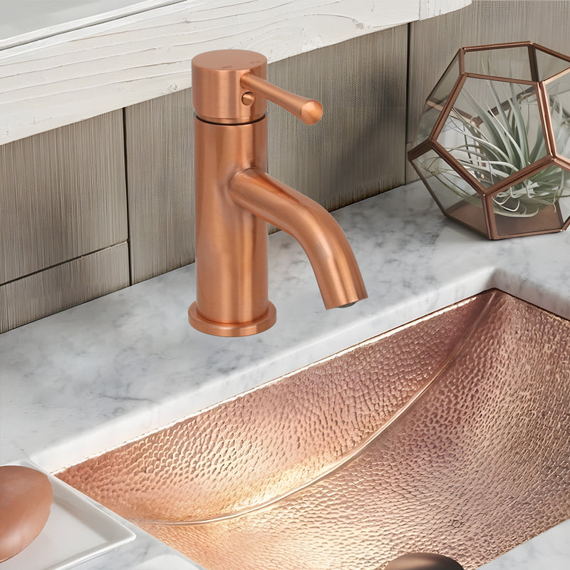 One-Handle Copper Bathroom Sink Faucet - AK40166C