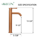 One-Handle Copper Bathroom Vessel Faucet