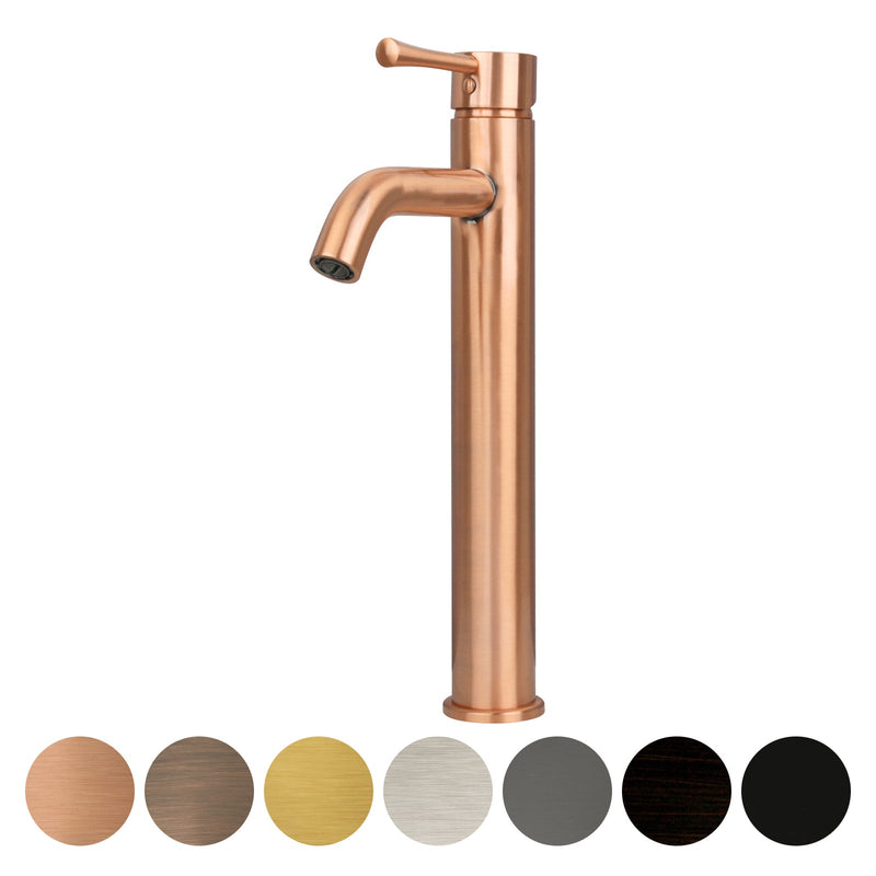 One-Handle Copper Bathroom Vessel Faucet - AK40166A-C