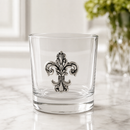 Fleur-de-Lis Bar Glasses Set of 4