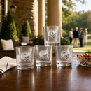 Football Helmet Bar Glasses Set of 4