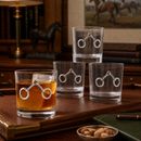 Equestrian Bit Bar Glasses Set of 4