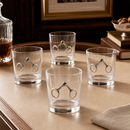 Equestrian Bit Bar Glasses Set of 4
