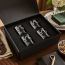 Equestrian Bit Bar Glasses Set of 4