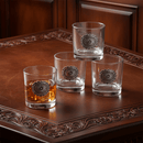 Western Concho Bar Glasses Set of 4