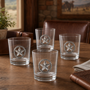 Western Star Bar Glasses Set of 4