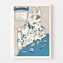 Vintage Map of Maine 1931