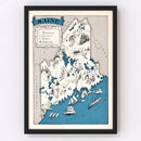 Vintage Map of Maine 1931