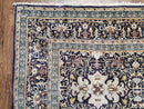 Persian Kashan Rug, Navy Blue, Hand-Knotted, Wool, 4' 8" x 7' 4", Pair A