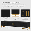 U-Can TV Stand for 65+ Inch TV, Entertainment Center TV Media Console Table, Modern TV Stand with Storage, TV Console Cabinet Furniture for Living Room(OLD SKU: WF530740AAB)