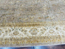 Palace Sized Rug 11x18, Handmade Wool Oversized Persian Carpet 11 x 18 ft, Gray-Taupe, Beige-Cream, Floral, Large Hand Knotted Area Rug