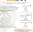 Round Solid Wood Dining Table Set Four