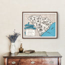 Vintage Map of South Carolina 1931