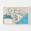 Vintage Map of South Carolina 1931