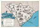 Vintage Map of South Carolina 1931