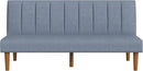Beige Convertible Futon Sofa Bed For Living Room Use