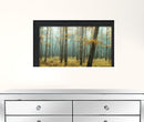 Holterberg in the Mist Black Framed Print Wall Art