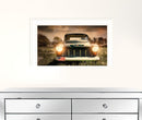 Wrong Lane 1 White Framed Print Wall Art