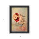 Create Beauty in Your Life Black Framed Print Wall Art