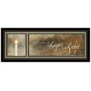 Walk In The Light 1 Black Framed Print Wall Art