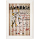 The Keys to Freedom 2 White Framed Print Wall Art
