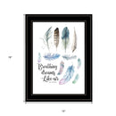 Breathing Dreams Like Air 2 Black Framed Print Wall Art