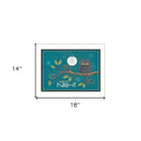 Good Night White Framed Print Wall Art