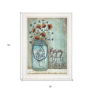 Enjoy The Little Things 1 White Framed Print Wall Art