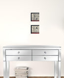 Set Of Two Hot Bath 10 White Framed Print Wall Art