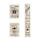 Set Of Three The Kitchen Collection I 3 Black Framed Print Kitchen Wall Art