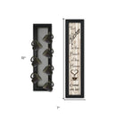Set Of Two Come On In With Seven Peg Mug Rack 1 Black Framed Print Wall Art