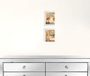 Set Of Two Bath And Powder Room 1 White Framed Print Wall Art