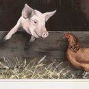 Set Of Two Bacon And Eggs 1 White Framed Print Wall Art