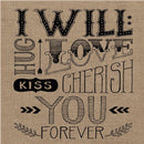 Set Of Two Hugs Or Forever 1 White Framed Print Wall Art